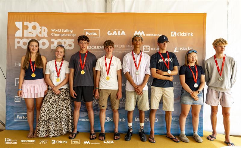 Kidzink Eco Hub Workshop winners on day 2 of the 29er World Championship at Porto - photo © Gonçalo Melo Reis