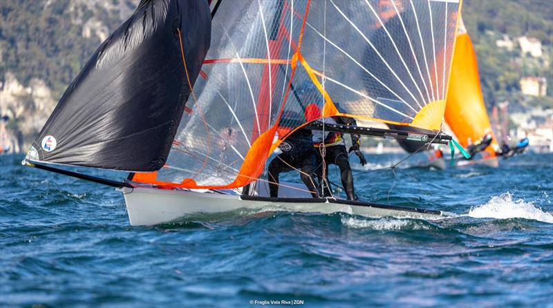 29er Eurocup 2025 Final day 2 photo copyright FVR / Zerogradinord taken at Fraglia Vela Riva and featuring the 29er class