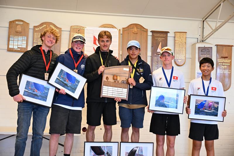 29er Australian Championship 2026 Podium photo copyright Amy Potter taken at Sandy Bay Sailing Club and featuring the 29er class