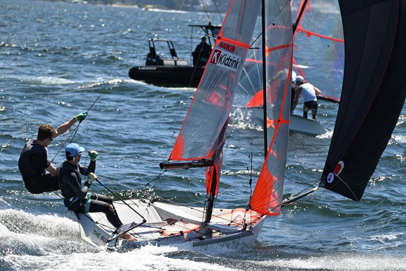 29er Australian Championship 2026 photo copyright Amy Potter taken at Sandy Bay Sailing Club and featuring the 29er class