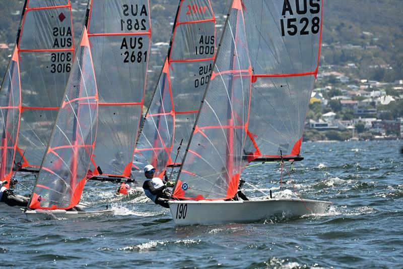 29er Australian Championship 2026 photo copyright Amy Potter taken at Sandy Bay Sailing Club and featuring the 29er class