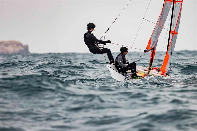 29er Asian Championship at Sun Hung Kai & Co. Hong Kong Race Week 2026 - Day 2 photo copyright RHKYC / Isaac Lawrence taken at Royal Hong Kong Yacht Club and featuring the 29er class