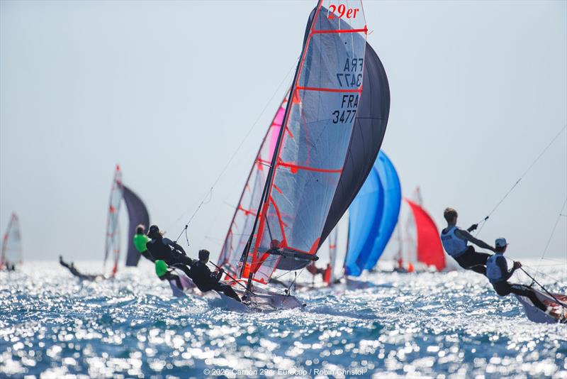 2026 29er EuroCup 4 - Carnon - Day 2 photo copyright Robin Christol taken at Yacht Club de Mauguio Carnon and featuring the 29er class