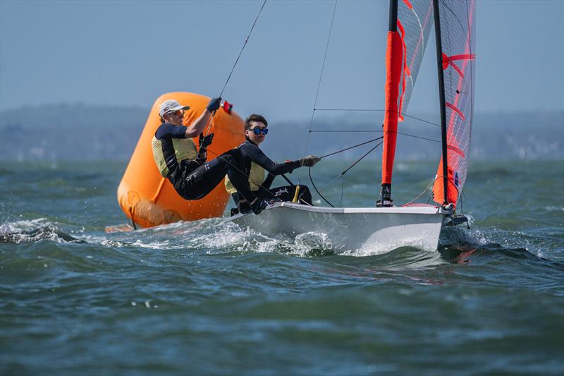 RYA Youth National Championships day 4 photo copyright Martin Allen Photography taken at Hayling Island Sailing Club and featuring the 29er class