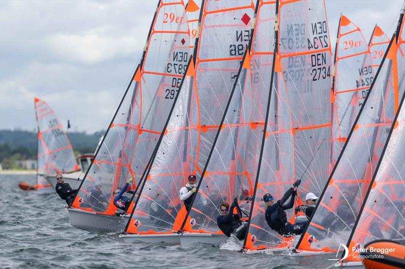 2026 EuroCup Aarhus - Day 1 photo copyright Peter Brogger taken at Sailing Aarhus and featuring the 29er class