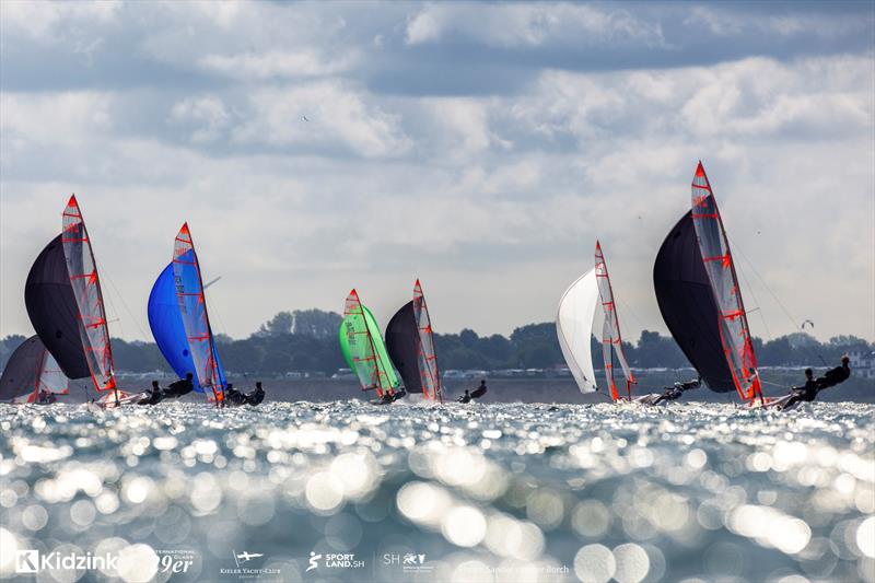2026 29er World Championship at Kiel, Germany - Day 2 photo copyright Sander van der Borch taken at Kieler Yacht Club and featuring the 29er class
