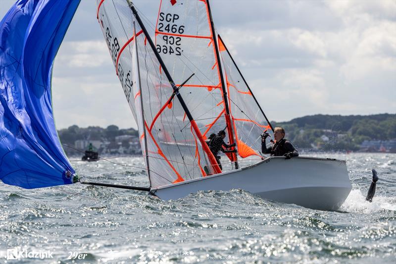 2026 29er World Championship at Kiel, Germany - Day 2 photo copyright Sander van der Borch taken at Kieler Yacht Club and featuring the 29er class