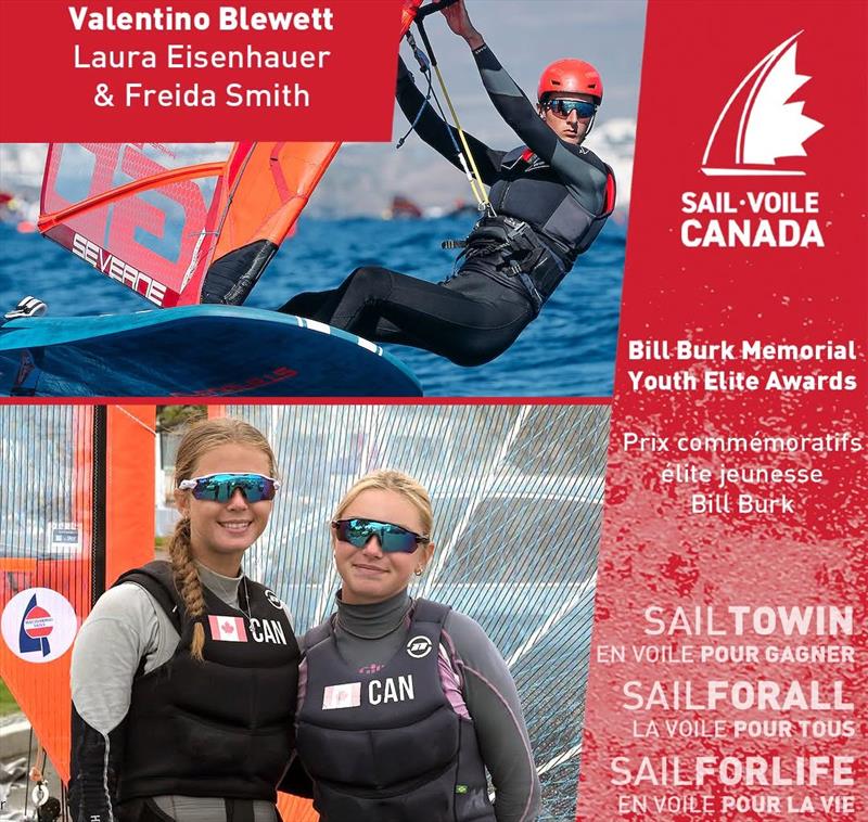 The 29er team comprised of Laura Eisenhauer and Freida Smith as well as Valentino Blewett win Sail Canada's Bill Burk Memorial Youth Elite Awards photo copyright Sail Canada taken at Sail Canada and featuring the 29er class