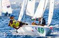 Demetrio SPOSATO and Gabriele CENTRONE (ITA) on day 5 of the 420 Open European Championships in Athens © Nikos Alevromytis / AleN