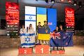 Bronze medalists - Cam Brown and Oli Stone (NZL) - Boys 420 - Day 5 - Youth Sailing Championships - December 19, 2025 - Vilamoura
