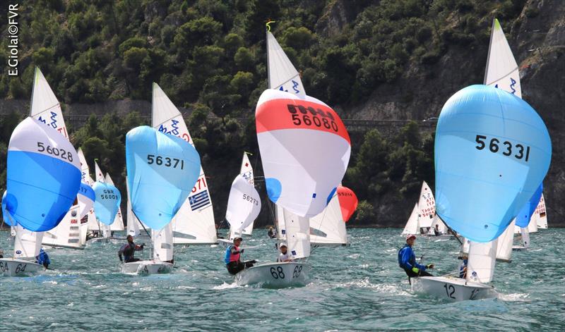 420 and 470 Junior Europeans at Lake Garda day 5 photo copyright Elena Giolai taken at Fraglia Vela Riva and featuring the 420 class