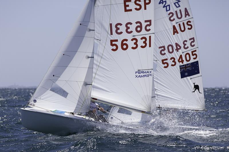 Spain's Enrique and Pablo Lujan Mora finished second on the points table at the 420 Australian Nationals at Fremantle photo copyright Bernie Kaaks taken at Fremantle Sailing Club and featuring the 420 class