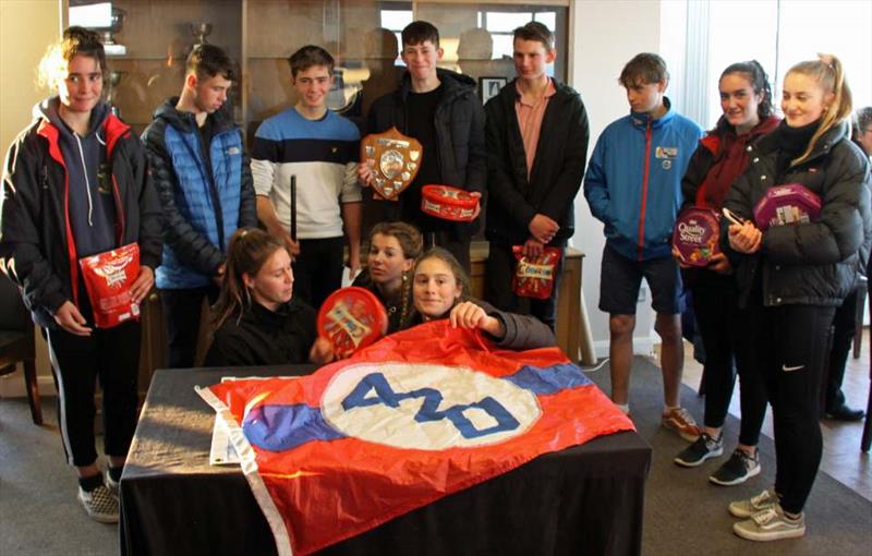 Prize winners in the 420 End of Season Championship at Grafham Water photo copyright Richard Sturt taken at Grafham Water Sailing Club and featuring the 420 class