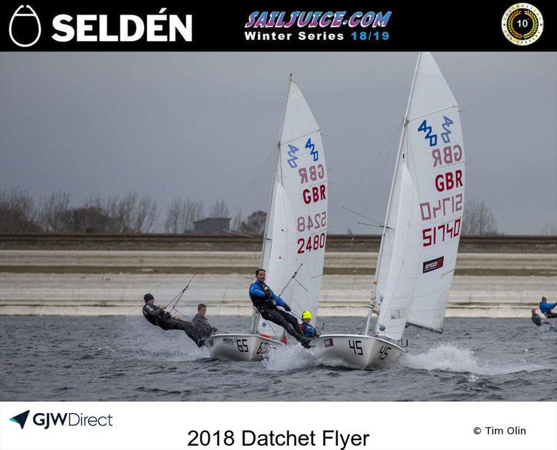 420s during the Datchet Flyer - Selden SailJuice Winter Series Round 2 - photo © Tim Olin / www.olinphoto.co.uk