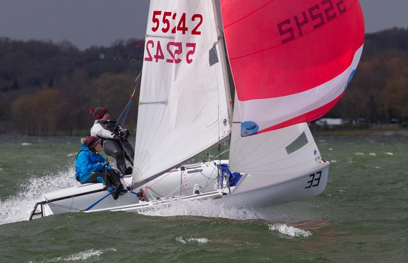 Megan Ferguson and Bettine Harris finish 2nd in the 420 Inlands at Rutland - photo © Richard Sturt