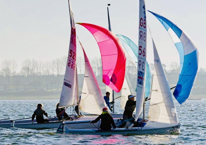 The 420 class are preparing for their nationals at Hayling Island photo copyright Jennie Clark taken at Hayling Island Sailing Club and featuring the 420 class