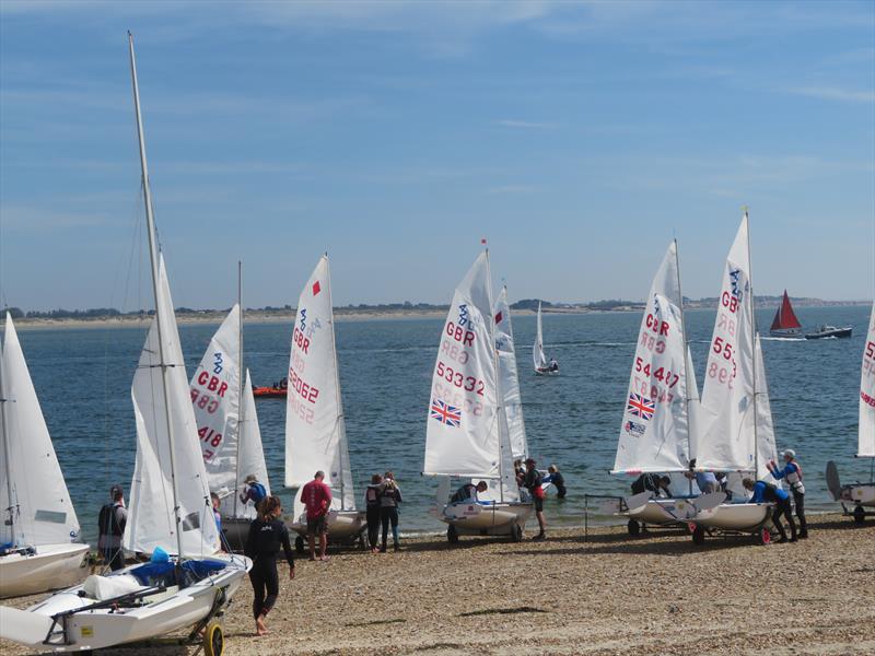 420 UK Nationals at Hayling Island day 1 photo copyright Jennie Clark taken at Hayling Island Sailing Club and featuring the 420 class