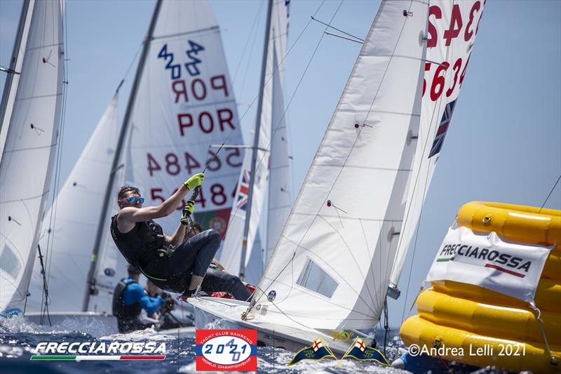 Superb sailing conditions on day 5 of the 420 Worlds at San Remo photo copyright Andrea Lelli taken at Yacht Club Sanremo and featuring the 420 class