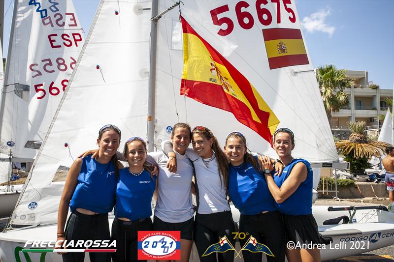 1 gold medal for Spain at the 420 Worlds at San Remo - photo © Andrea Lelli