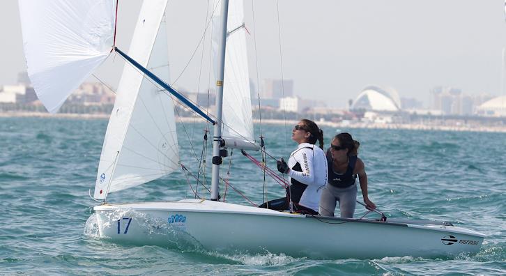 420 World and Ladies World Championships day 2 in Valencia photo copyright Jose Jordan taken at  and featuring the 420 class
