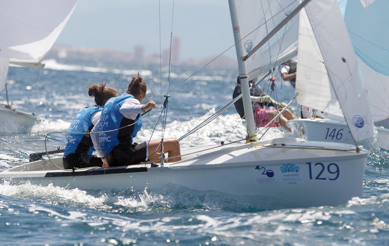 420 World and Ladies World Championships day 5 in Valencia photo copyright Jose Jordan taken at  and featuring the 420 class