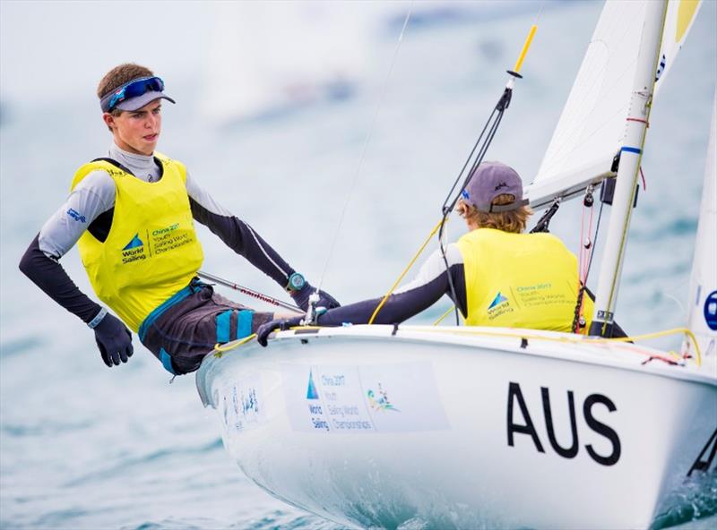 Otto and Rome at Youth Sailing Worlds Sanya photo copyright Jesus Renedo / Sailing Energy / World Sailing taken at  and featuring the 420 class