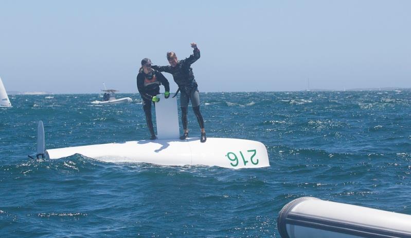 Under 17 winners Martin Wizner and Pedro Ameneiro – 420 World Championship photo copyright Bernie Kaaks taken at Fremantle Sailing Club and featuring the 420 class