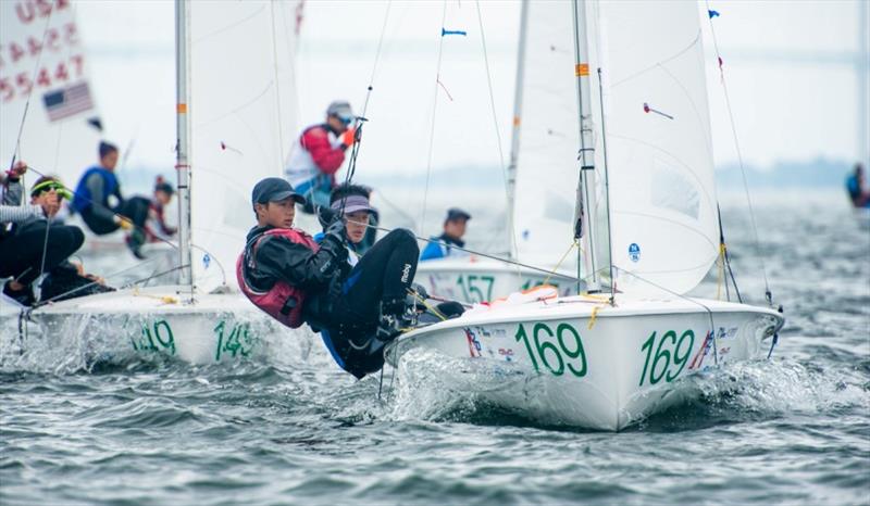 Yuto Fujimura and Takuto Fujimura (JPN) racing in 420 U17 photo copyright Cate Brown / 420 Class taken at  and featuring the 420 class