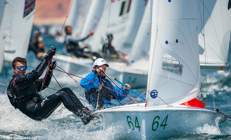 Benjamin Honig/Connor Fischetti (USA) racing in U17 fleet - 2019 420 World Championship - photo © Osga - João Ferreira 