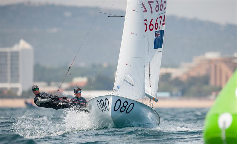 Seb Menzies/Blake Mcglashan (NZL) lead the 420 Open - 2019 420 World Championship - photo © Osga - João Ferreira 