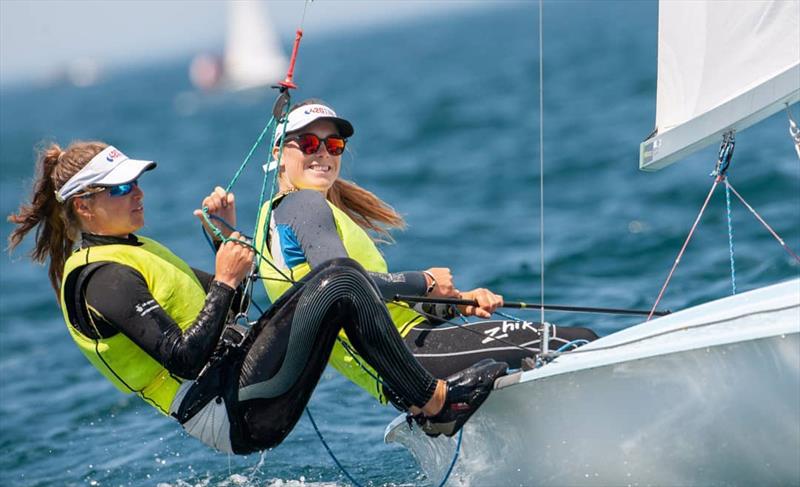 420 Women Gold to Vita Heathcote/Milly Boyle (GBR 55244) - 2019 420 World Championship photo copyright Osga - João Ferreir taken at Vilamoura Sailing and featuring the 420 class