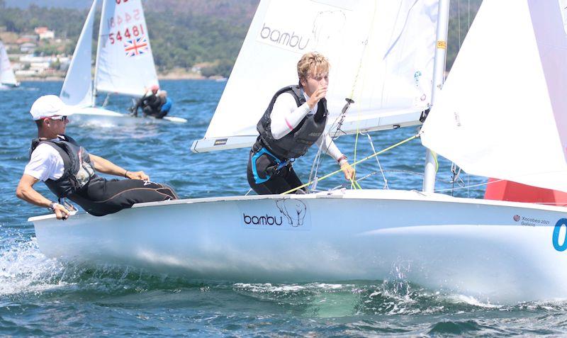 Martin Wizner and Pedro Ameneiro (ESP) on day 4 of the 420 Junior European Championship 2019 photo copyright Event Media taken at  and featuring the 420 class