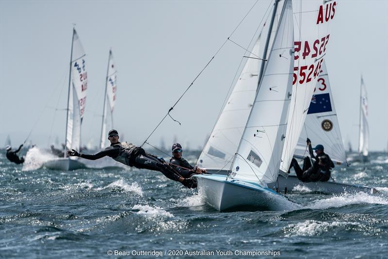 2020 Australian Youth Championships photo copyright Beau Outteridge taken at Sorrento Sailing Couta Boat Club and featuring the 420 class