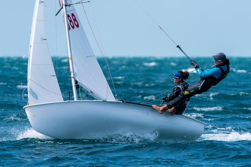 Bridget Conrad and India Gilbert - 2020 Australian Youth Championships photo copyright Beau Outteridge taken at Sorrento Sailing Couta Boat Club and featuring the 420 class