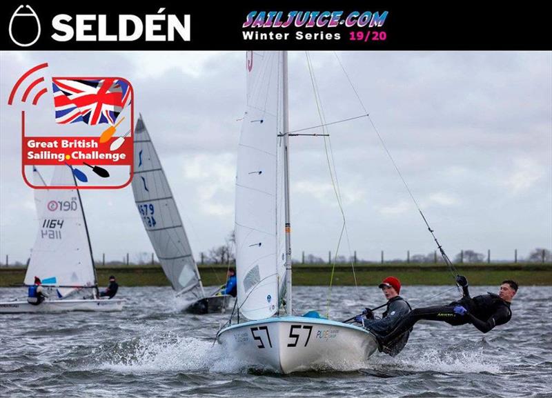 Dylan McPherson and Jack Lewis win the GJW Direct Bloody Mary 2020 photo copyright Tim Olin / www.olinphoto.co.uk taken at Queen Mary Sailing Club and featuring the 420 class