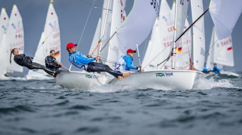 Patryk Kosmalski/Tomasz Lewandowski from Poland in the 420 and won the Kieler Woche photo copyright Sascha Klahn / Kieler Woche taken at Kieler Yacht Club and featuring the 420 class