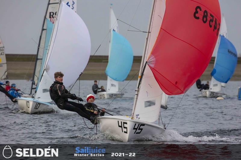 A big 420 fleet for the Datchet Flyer 2021 photo copyright Tim Olin / www.olinphoto.co.uk taken at Datchet Water Sailing Club and featuring the 420 class