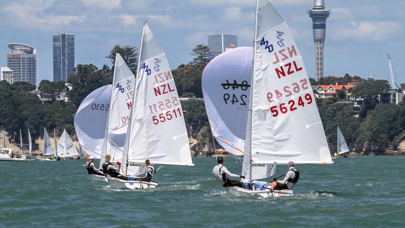 420 Youth Selection Trial - Oceanbridge NZL Sailing Regatta - Takapuna BC February 18, photo copyright Richard Gladwell - Sail-World.com/nz taken at Takapuna Boating Club and featuring the 420 class