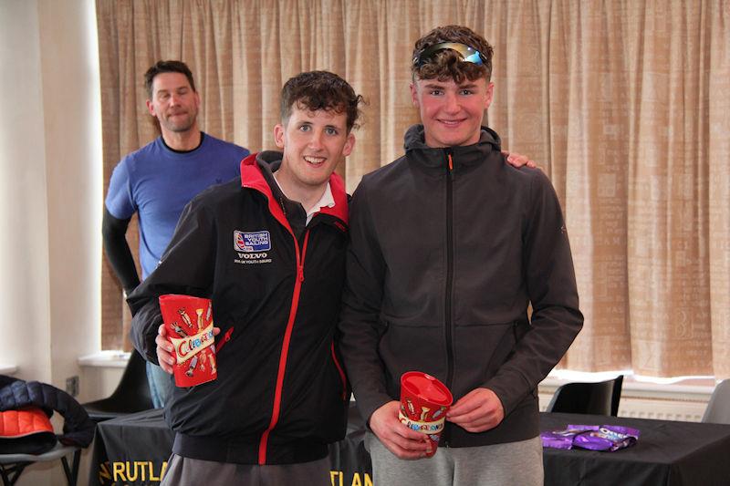 Ollie Meadowcroft & Oscar Cawthorne win the 420 Summer Teams Selector 1 at Rutland photo copyright Jon Cawthorne taken at Rutland Sailing Club and featuring the 420 class