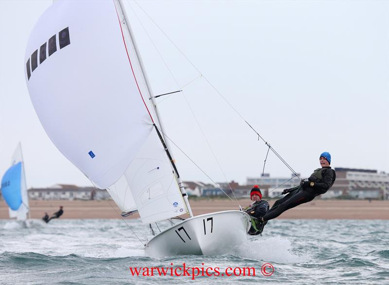 420s at Shoreham photo copyright Warwick Baker / www.warwickpics.com taken at Shoreham Sailing Club and featuring the 420 class