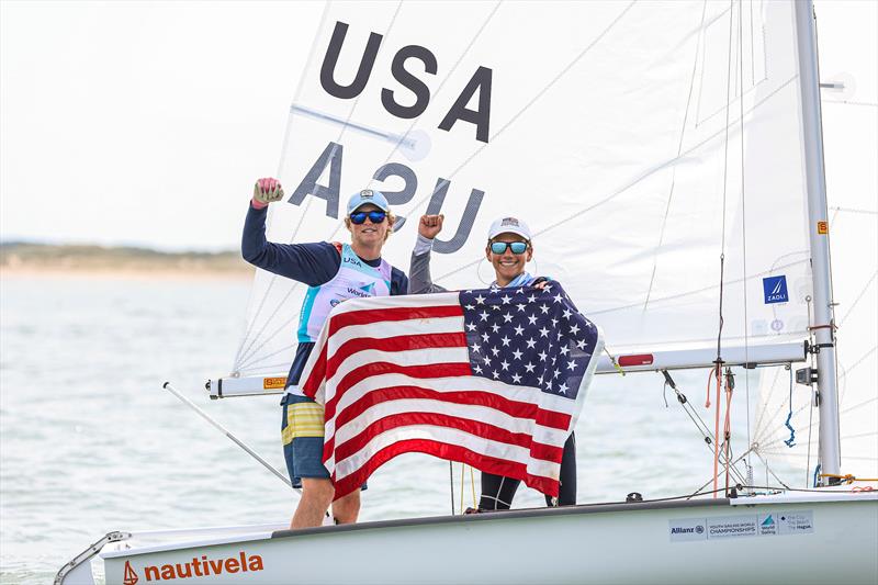Male / Mixed 420 gold to Freddie Parkin and Asher Beck (USA) at the Allianz Youth World Sailing Championships photo copyright Sailing Energy / World Sailing taken at  and featuring the 420 class