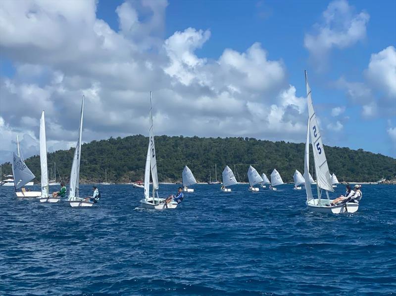 Racecourse action at the STYC's MLK Regatta photo copyright Emily Zimmerman taken at St. Thomas Yacht Club and featuring the 420 class