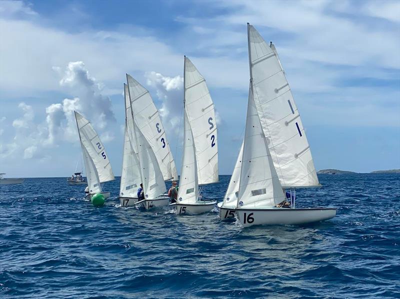 Racecourse action at the STYC's MLK Regatta photo copyright Emily Zimmerman taken at St. Thomas Yacht Club and featuring the 420 class