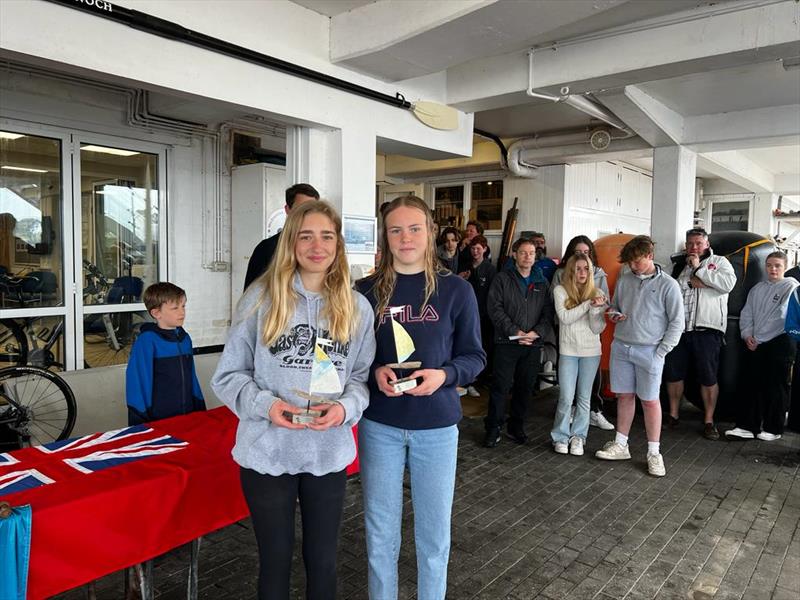 Noa Moskovitch & Gabs Burlton finish 3rd in 420 GP2 at Lymington photo copyright British 420 Class taken at Royal Lymington Yacht Club and featuring the 420 class