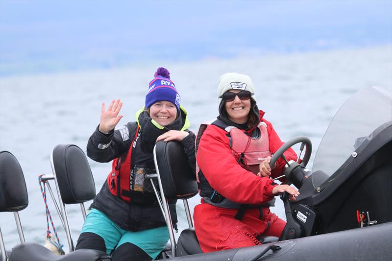 Volunteers during the Vaikobi British International 420 Class Nationals at Plas Heli photo copyright Jon Cawthorne  taken at Plas Heli Welsh National Sailing Academy and featuring the 420 class