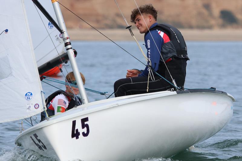 Harry George and Ralph Cawthorne  during 420 GP3 at Warsash photo copyright Jon Cawthorne taken at Warsash Sailing Club and featuring the 420 class