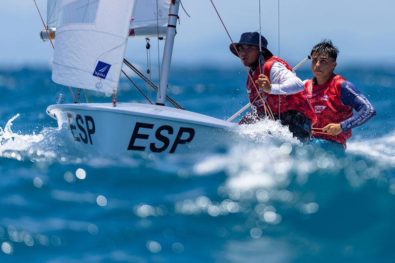 2023 Youth Sailing World Championships Day 4 photo copyright World Sailing taken at  and featuring the 420 class