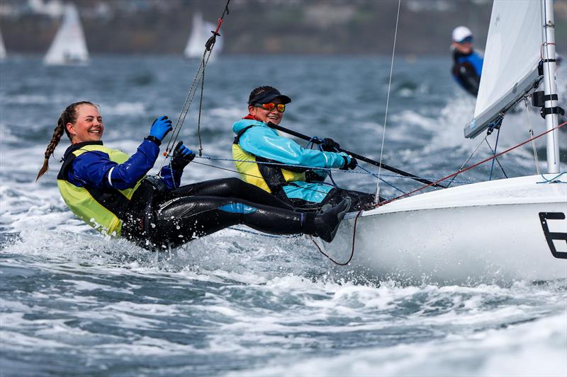 British Youth Sailing Team 2024: Sabine Potter and Merle Nieuwland, 420 photo copyright Paul Wyeth / RYA taken at Weymouth & Portland Sailing Academy and featuring the 420 class