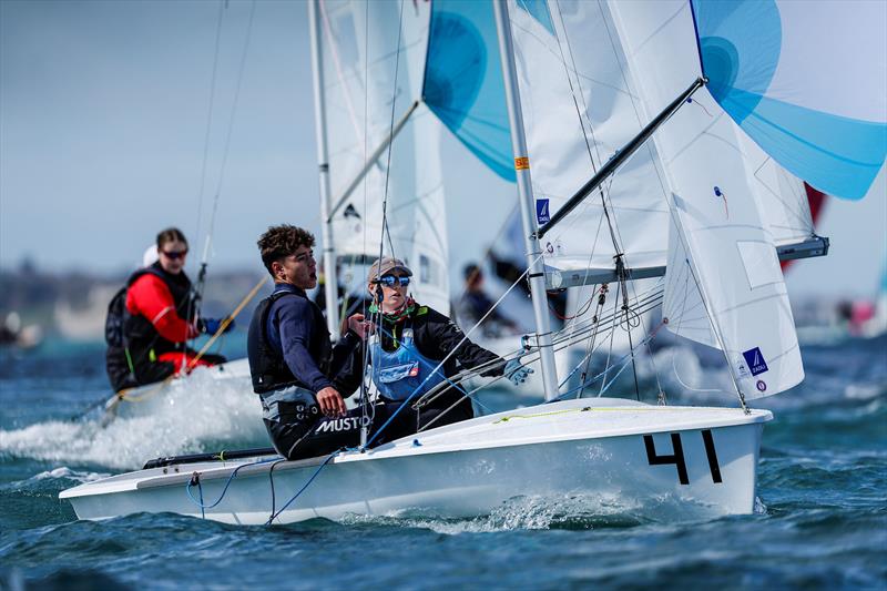 British Youth Sailing Team 2024: Fflir Arwen and Matthew Rayner, 420 photo copyright Paul Wyeth / RYA taken at Weymouth & Portland Sailing Academy and featuring the 420 class