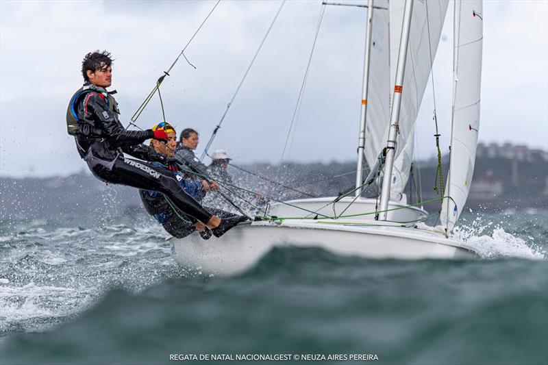 NacionalGest Christmas Regatta 2025 photo copyright Neuza Aires Pereira taken at Clube Naval de Cascais and featuring the 420 class